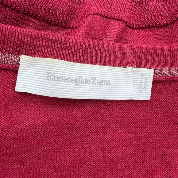 Ermenegildo Zegna Mens Wool Cashmere Crewneck Sweater XL 54 lightweight